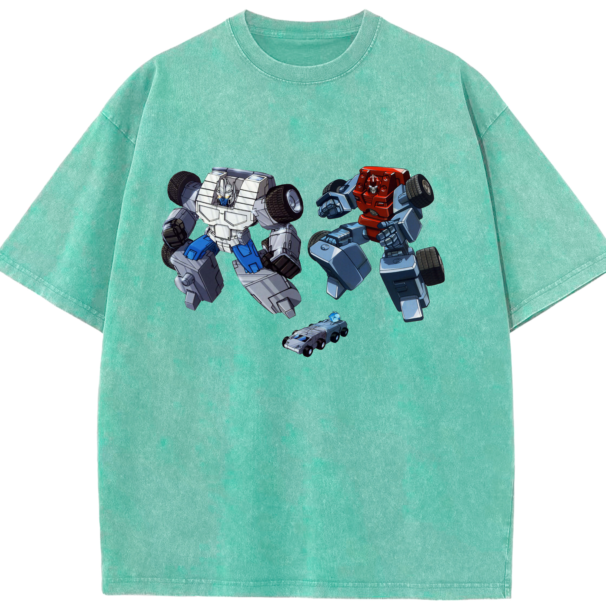 （画像用）  綿100% ヴィンテージ風 半袖Tシャツ（フロントプリント）